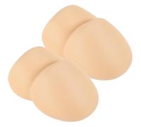 BESTOYARD Selbstklebende mit Rechtwinkligem Design aus Schaumstoff 2 Paar Schulterpolster Beige 1,0cm Unsichtbar und Rutschfest für Mantel und Jacke Unisex