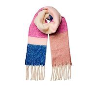 Bestseller A/S PIECES Damen PCBEA Long Scarf NOOS BC Winter-Schal,Radiant Orchid/Detail:COLOUR BLOCKING,Einheitsgröße