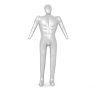 Besttoolifes Aufblasbare männliche Schaufensterpuppe, Ganzkörper-Display, Modell, 168 cm hoch, PVC, Schneiderpuppe, Torso für Kleidung, Einzelhandel, Ausstellungen, Messen, flexibel, tragbar