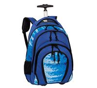 BESTWAY Fabrizio Rucksack-Trolley Brooklyn Schulranzentrolley Rollenrucksack Schultrolley (Hellblau) - 40133-0400