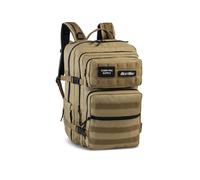 Bestway Cabin Supply Business Rucksack mit Laptopfach 17,3 Zoll - Schulrucksack & Reiserucksack mit Brust- & Hüftgurt für DINA4 Ordner - ergonomischer Laptop-Rucksack für Arbeit, Uni & Reisen - Beige