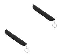 BESTYASH 2 Stück -stiftspeicherbeutel Tasche Stiftetui Für Erwachsene Stifthülle Fall Brunnen Stifthülsen Stifthalter Stiftabdeckung Stiftfälle Stiftschutz Stiftbeutel Pu Schwarz