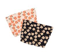 BESTYASH 2 Stück Teiliges Vintage Schminktaschen aus Cord Kosmetiktaschen mit Reißverschluss für Damen Organizer für Make Up und Toilettenartikel