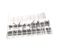 BESTYASH 270 Stück Teiliges Uhrenarmband Federsteg Ersatzset aus Edelstahl in Transparenter Aufbewahrungsbox für Metallarmbänder Langlebige Federstege mit Doppel flansch Präzise für Uhr