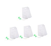 BESTYASH 4 Stück tragbarer großer Wasserbeutel Nachttisch waschen Reise-Kulturbeutel hängend mit auslaufsicherer Duschbeutel für reisen Badetasche Plastik Transparent