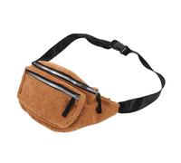 BESTYASH Braune Damen Hüfttasche Cord Kleiner Brusttasche Leichte Umhängetasche Outdoor Reise Gürteltasche