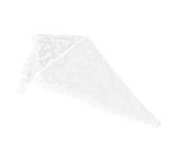 BESTYASH Dreieckiger Spitzen Kopfschleier Mit Quasten Aus Atmungsaktivem Polyester Weiß Vielseitiger Mantillaschal Für Kirche Hochzeit Alltag