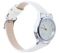 BESTYASH Kinderuhr Mädchen Weiß mit Katzenmotiv Präzises Quarzwerk Weiches Pu Armband Leicht Ablesbar für Kleinkinder und Schulalltag Modische Analoguhr Geschenkidee