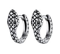 Bestyle Ohrringe für Herrem Damen Vintage Schlangen Creolen Huggie Ohrringe aus 925 Sterling Silber Knorpel Ohrchmuck