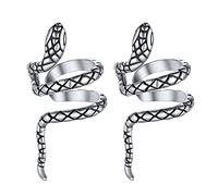 Bestyle Ohrringe für Herrem Damen Vintage Schlangen Ohrklemme aus 925 Sterling Silber Schlange Wrap Ohrringe Knorpel Ohrringe Ohrschmuck