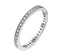 Bestyle Ring Frauen Silber 925 Eternity Ring Engagement Ring mit AA Funkeln Zirkonia Kristall Modeschmuck Ringe Größe 67