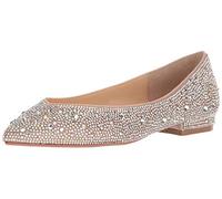 Betsey Johnson Blue by Damen Sb-Jude Ballerinas, Nude Satin, 40 EU