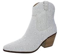 Betsey Johnson Blue by Women's SB-Diva Ankle Boot, Pearl, 7