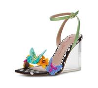 Betsey Johnson Damen Apolo Sandale mit Absatz, Schwarz Multi, 38.5 EU