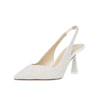 Betsey Johnson Women's Clark Pump, Ivory, 10 Wide