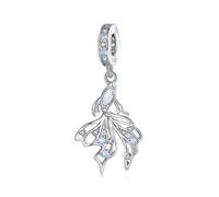 Betta-Fisch-Anhänger-Charm aus 925er-Sterlingsilber, passend für Pandora-Armband-Halskette, BSC917