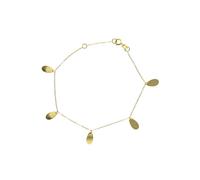 Bettelarmband FIRETTI "Schmuck Geschenk Gold 375 Armschmuck Armkette Goldarmband Ankerkette", gold (gelbgoldfarben), Armbänder, Damen, 18cm, Gelbgold 375, Bettelarmband, Made in Germany (13002909-0) g