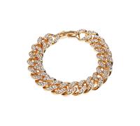 Bettelarmband URBAN CLASSICS "Urban Classics Unisex Diamond Bracelet" Gr. L, gold, Armbänder, Damen, L/XL, Zink, Bettelarmband (94593201-L) gold