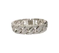 Bettelarmband URBAN CLASSICS "Urban Classics Unisex Glitter Bracelet" Gr. S, silber, Armbänder, Damen, S/M, Eisen, Bettelarmband (18243161-S) silber