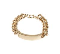 Bettelarmband URBAN CLASSICS "Urban Classics Unisex Plate Bracelet" Gr. S, gold, Armbänder, Damen, S/M, Eisen, Bettelarmband (57738859-S) gold