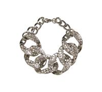 Bettelarmband URBAN CLASSICS "Urban Classics Unisex Statement Bracelet" Gr. L, silber, Armbänder, Damen, L/XL, Baumwolle, Bettelarmband (27741867-L) silber