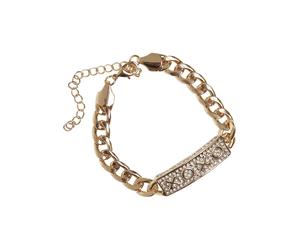Bettelarmband URBAN CLASSICS "Urban Classics Unisex XOXO Bracelet" Gr. L, gold, Armbänder, Damen, L/XL, Eisen, Bettelarmband (54894628-L) gold