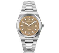 BETTIMER Automatik Uhr Herren Schweizer PT5000 Werk 40mm 316L Edelstahl 10ATM Wasserdicht Datum & Sekundenzeiger Saphirglas mit AR-Beschichtung Mechanische Uhr Herren, Gelb