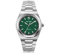 BETTIMER Automatik Uhr Herren Schweizer PT5000 Werk 40mm 316L Edelstahl 10ATM Wasserdicht Datum & Sekundenzeiger Saphirglas mit AR-Beschichtung Mechanische Uhr Herren, Grün