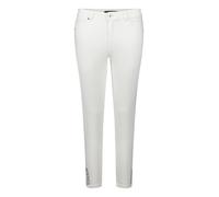 Slim-fit-Jeans BETTY BARCLAY "Damen mit Waschung", Damen, Gr. 40, Normalgrößen, weiß (rohweiß), Obermaterial: 56% Baumwolle, 30% Viskose, 12% Polyester, 2% Elasthan, Basic, slim fit, Jeans Slim-fit-Je