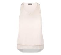 Blusentop BETTY BARCLAY "Damen unifarben", Damen, Gr. 36, grau beige, Obermaterial: 100% Polyester. Futter: 100% Polyester, figurumspielend normal, V-Ausschnitt, Blusen Blusentop (50522459-36) grau be