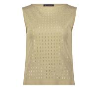 Trägertop mit Schmucksteinen Soft Olive 40