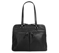 Betty Barclay Aktentasche Echt Leder Damen 021185 Business Tasche, Laptoptasche 16 Zoll, Notebooktasche aus Leder, Smartphonefach, Stifthalter, abnehmbarer Schultergurt