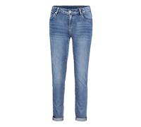 Slim-fit-Jeans BETTY BARCLAY "Betty Barclay Basic-Jeans mit Waschung", Damen, Gr. 44, Normalgrößen, blau, Obermaterial: 56% Baumwolle, 30% Viskose, 12% Polyester, 2% Elasthan., Basic, slim fit, Jeans