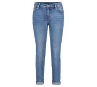 Slim-fit-Jeans BETTY BARCLAY "Betty Barclay Basic-Jeans mit Waschung" Gr. 48, Normalgrößen, blau, Damen, Obermaterial: 56% Baumwolle, 30% Viskose, 12% Polyester, 2% Elasthan., Jeans (48849529-48) blau