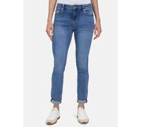 Slim-fit-Jeans BETTY BARCLAY "Betty Barclay Basic-Jeans mit Waschung", Damen, Gr. 36, Normalgrößen, blau, Obermaterial: 56% Baumwolle, 30% Viskose, 12% Polyester, 2% Elasthan., Basic, slim fit, Jeans