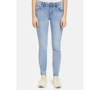 Slim-fit-Jeans BETTY BARCLAY "Betty Barclay Basic-Jeans mit Waschung" Gr. 40, Normalgrößen, blau (light blau denim), Damen, Obermaterial: 56% Baumwolle, 30% Viskose, 12% Polyester, 2% Elasthan., Jeans