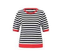 Betty Barclay - Basic-Pullover patch dark blue/red - Gr. - 42