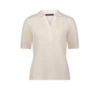 Kurzarmshirt BETTY BARCLAY "Damen mit Knöpfen", Damen, Gr. 48, rohweiß, Jersey, Obermaterial: 83% Baumwolle, 15% Polyester, 2% Elasthan, tailliert normal, Shirts (70811468-48) rohweiß