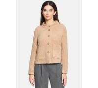 Jackenblazer BETTY BARCLAY "Damen Blazer-Jacke mit Knöpfen", Damen, Gr. 44, braun (beige), Obermaterial: 55% Polyester, 45% Polyamid., Casual, normal normal, Blazer (18386064-44) beige