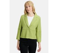 Jackenblazer BETTY BARCLAY "Damen Blazer-Jacke mit Reverskragen", Damen, Gr. 40, grün (fresh moss), Flanell, Obermaterial: 60% Viskose, 40% Wolle., lässig geschnitten normal, Blazer (42933931-40) fres