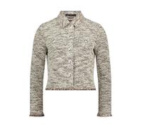 Jackenblazer BETTY BARCLAY "Damen langarm", Damen, Gr. 48, beige (nature, braun), Bouclé, Obermaterial: 60% Baumwolle, 38% Polyester, 2% Polyester, Basic, normal normal, Blazer (78282545-48) nature, b