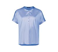 Kurzarmshirt BETTY BARCLAY "Damen mit Ärmelaufschlag", Damen, Gr. 46, infinity, Obermaterial: 97% Polyester, 3% Elasthan. Besatz: 95% Viskose, 5% Elasthan, gerade normal, Shirts (82282901-46) infinity