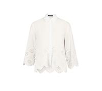 Spitzenbluse BETTY BARCLAY "Damen mit Schmuckkanten", Damen, Gr. 42, rohweiß, Obermaterial: 100% Baumwolle, figurumspielend normal, Blusen Spitzenbluse (37843947-42) rohweiß
