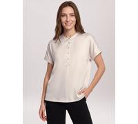 Kurzarmshirt BETTY BARCLAY "Damen mit Ärmelaufschlag", Damen, Gr. 42, grau, Stoff, Obermaterial: 97% Polyester, 3% Elasthan. Besatz: 95% Viskose, 5% Elasthan, gerade normal, Shirts (52303466-42) grau