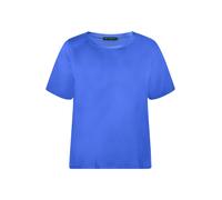 Betty Barclay - Blusenshirt mit kurzen Ärmeln in glänzender Optik blau - Gr. - 48