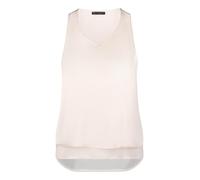 Blusentop BETTY BARCLAY "Damen unifarben", Damen, Gr. 48, grau beige, Obermaterial: 100% Polyester. Futter: 100% Polyester, figurumspielend normal, V-Ausschnitt, Blusen Blusentop (50522459-48) grau be