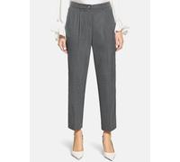 Stoffhose BETTY BARCLAY "Damen Casual-Hose mit Bügelfalte", Damen, Gr. 40, Normalgrößen, grau (mausgrau), Obermaterial: 63% Polyester, 35% Viskose, 2% Elasthan., Basic, relaxed fit 7/8-Länge, Hosen (7