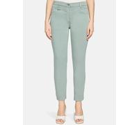 Stoffhose BETTY BARCLAY "Damen Slim Fit", Damen, Gr. 46, Normalgrößen, chinois grün, Obermaterial: 64% Baumwolle, 33% Polyester, 3% Elasthan, slim fit 7/8-Länge, Hosen Stoffhose, Passenabtrennung (158