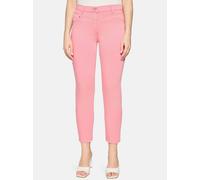 Stoffhose BETTY BARCLAY "Damen Slim Fit", Damen, Gr. 40, Normalgrößen, rosé, Obermaterial: 64% Baumwolle, 33% Polyester, 3% Elasthan, slim fit 7/8-Länge, Hosen Stoffhose, Passenabtrennung (83019140-40