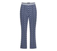 Stoffhose BETTY BARCLAY "Damen Slim Fit", Damen, Gr. 44, Normalgrößen, dunkelblau, weiß, Obermaterial: 88% Polyester, 12% Elasthan, slim fit 3/4-Länge, Hosen Stoffhose (93979337-44) dunkelblau, weiß